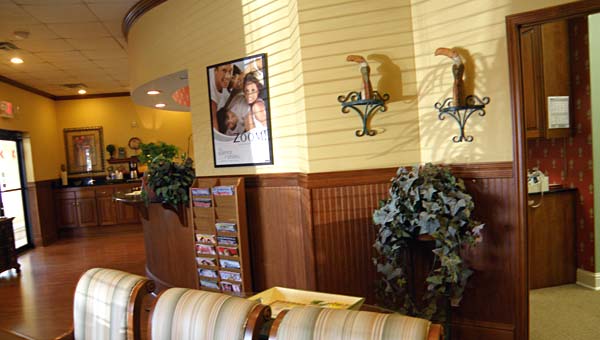 dental care center reception area